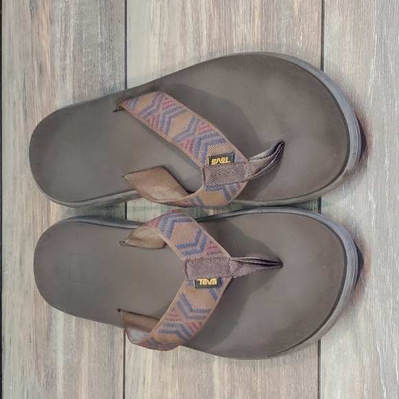 Teva Mens Sandals Flip Flop Flats shoes sz 12 - Picture 3 of 10